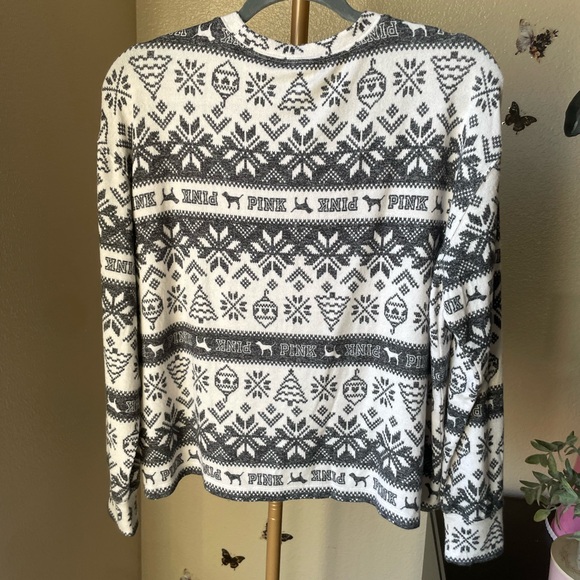 PINK Winter-Christmas  Sleep Top - Picture 2 of 7